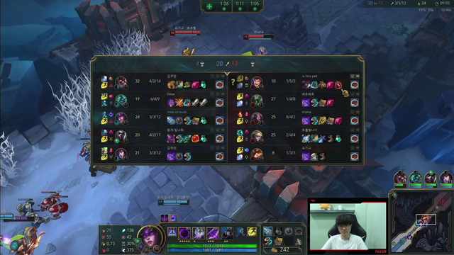 Faker gets a BSOD during a League match