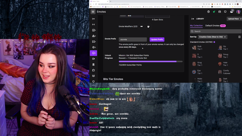 Streamer changes her emote prefix to "cum" and immediately regrets it
