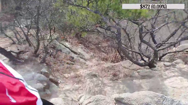 Yunicorn19 crosses an absolutely insane pass while hiking on a mountain in Korea. One of many.