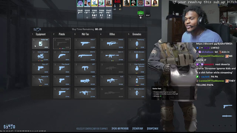GregKnockEmOff - Streamer ignores his kids that haven't eaten in 3 days to play CS