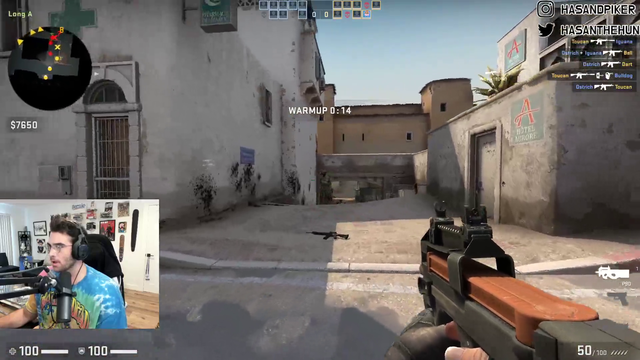 Hasan forgets to buy bullets in CS:GO PepeLaugh