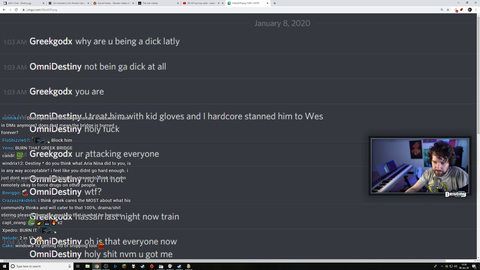 Destiny gets DMs from Greek accusing him of starting drama for views.