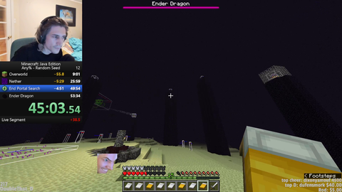 JUICEBOX FAILS TO BEAT HOBO'S MINECRAFT SPEEDRUN RECORD SADGE OMEGALUL