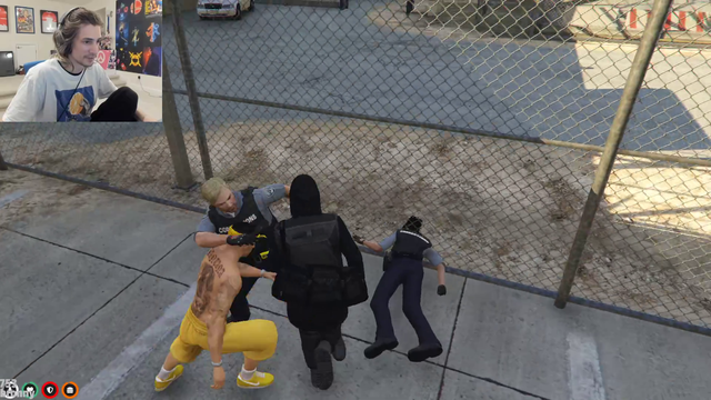 X and His Boy Fight the Cops in Jail