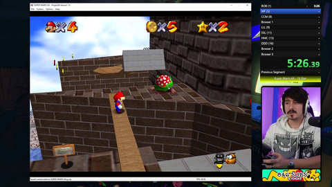 Pedguin does a skip in his first ever practice run