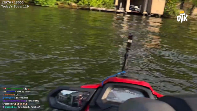 Boat that emily almost hit, hits bridge.
