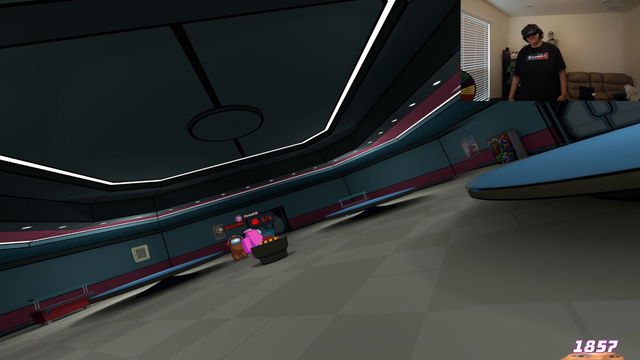 Zoil gets destroyed by a juicer in Among Us VR