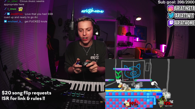 ARIatHOME wins SSB match while freestyling