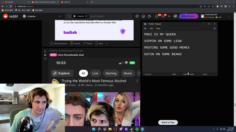 XQC makes a song for Pokimane