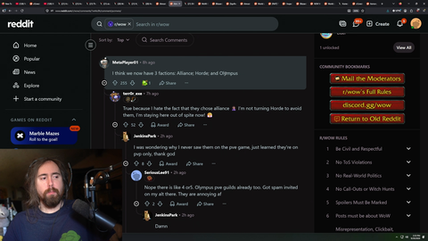 Asmongold reveals he has a master plan in case Olympus disbands "It's a big plan that will involve everyone"