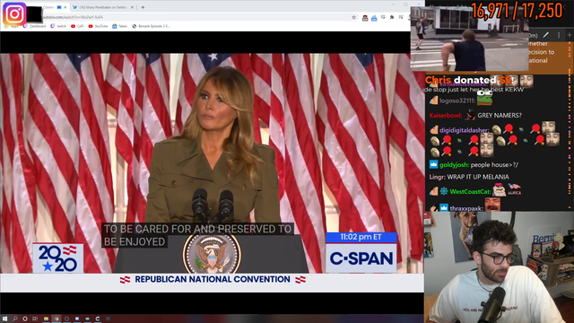 Melania gets played off