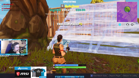 Shroud witnesses best fortnite win ever