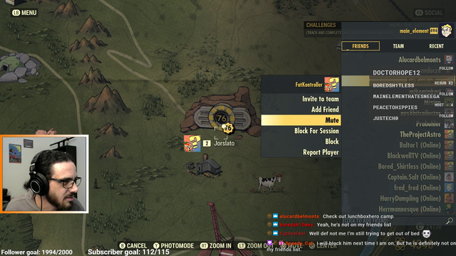 Streamer orders his community to mass report player in game