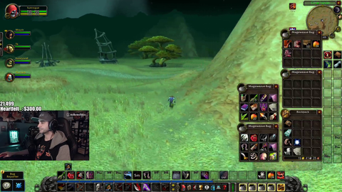 Pokelawls buffing up for a dungeon run with Mizkif and Summit1g