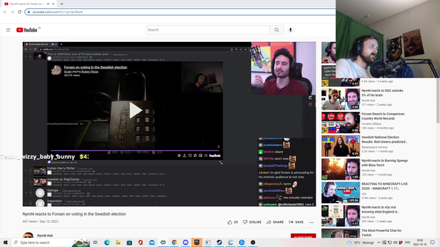 Forsen has an actual political opinion