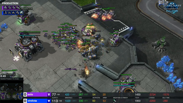 Avilo throws out hackusations during a WCS Qualifier match.