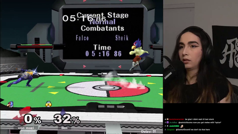 Magi receives bits during the last game of an elimination match at Coinbox #70