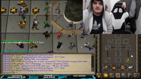 Runescape streamer's friends drop his bank and log out while he goes to the bathroom