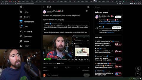 Asmongold finds it odd that Twitch failed to include him in their recent WoW promo "I'm Baldemort"