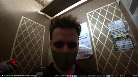 robcdee holds the elevator door for imjasmine