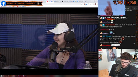 Hasan has a hearty laugh
