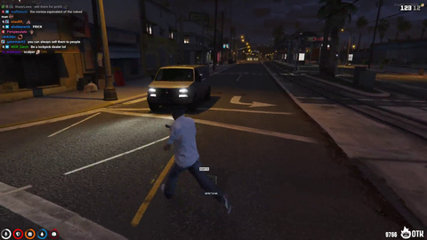 Esfand thinks hes shooting NPC. GTARP