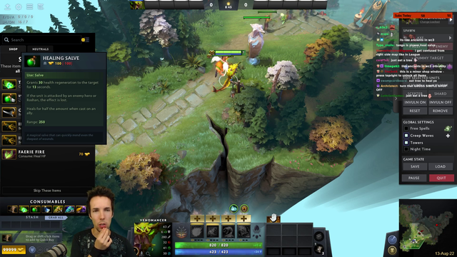 Grubby opens shop in Dota 2 for the first time