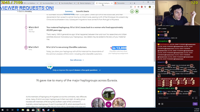 Trainwrecks finds a hidden message in his DNA results