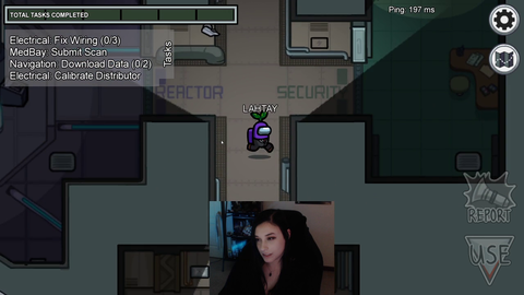Streamer tries to protect her little sister in Among Us