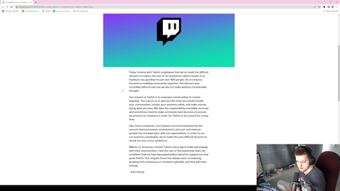 Twitch staff who were laid off haven't been told who yet