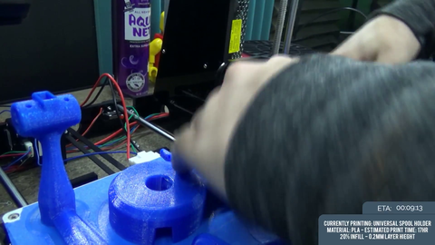 Streamer fails after 17hrs of 3D printing