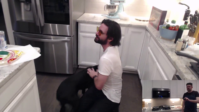 Robs dog Karma loves Cyr