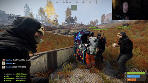 Jae rockets everyone for no reason then logs off the server.