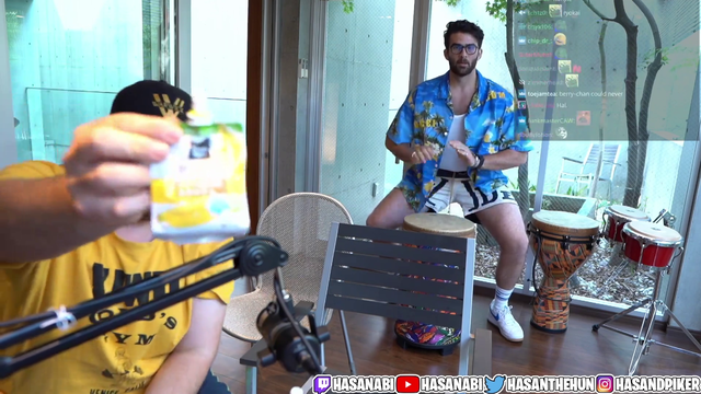 Murat does a japanese drink commercial