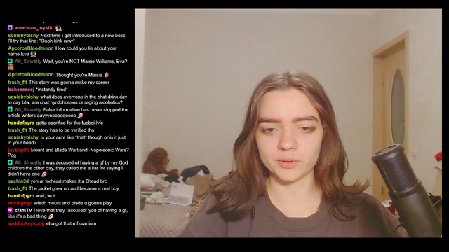 Streamer has a hollow head