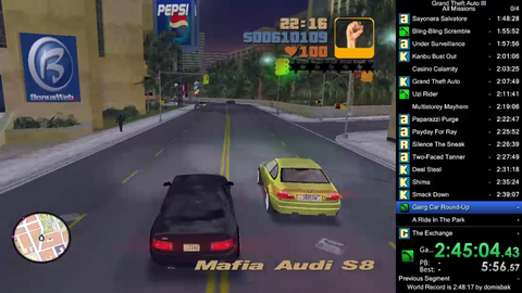 GTA3 speedrunner locks himself in a garage