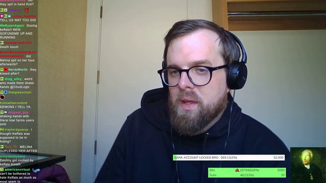 Keffals walks up to melina IRL and threatens to delete Destiny's YouTube channel