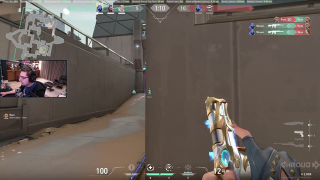 Shroud hitting a nutty pistol shot