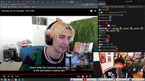 XQC accidentally emotes while debating