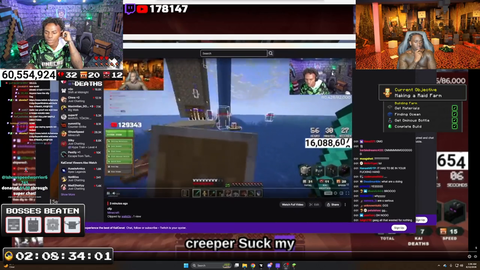 Speed crashes out on Kai ruining 8 hour MC Hardcore run.