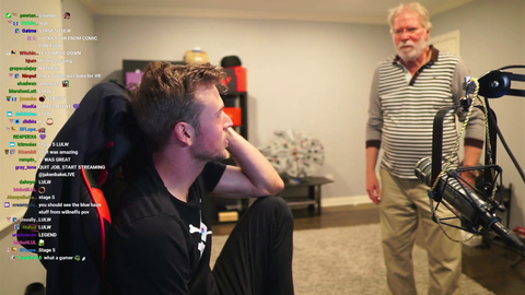 Jake's dad enjoyed meeting Cyr & WillNeff in VR