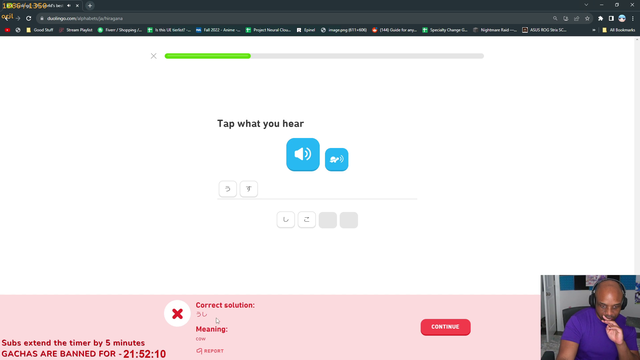 Lacari shows his progress learning Japanese