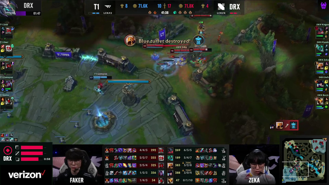 After an intense brawl in Game 5, your League of Legends Worlds 2022 Champions are...
