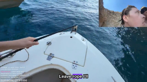 Anchor got stuck and another captain came to help