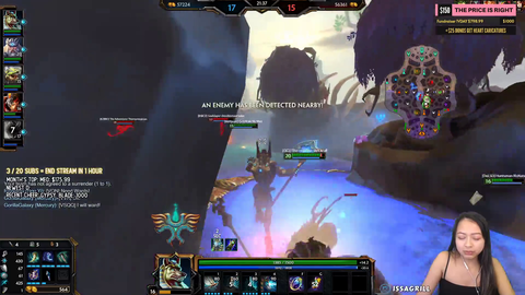 Streamer has a mute button that chat can redeem when she gets too loud
