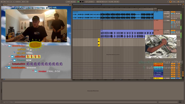 KennyBeats and Zach Fox in the stu makin fire