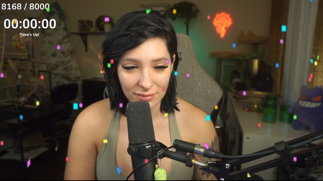 Julia's subathon ends after 30 days and saves her from debt