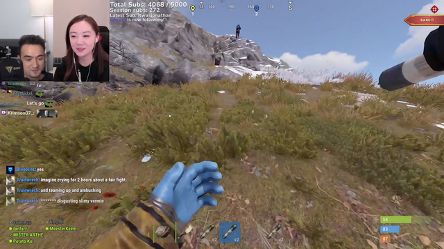 Rizzing Star Arther after winning against "TSM" Myth in Rust 1v1