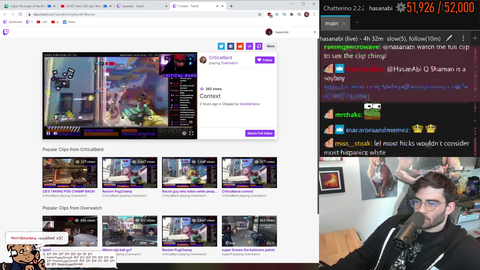 Hasan gets his suspicions confirmed about the LSF clip concerning CriticalBard confirmed within two seconds of seeing the actual context.