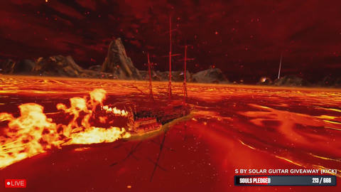 shredding on lava